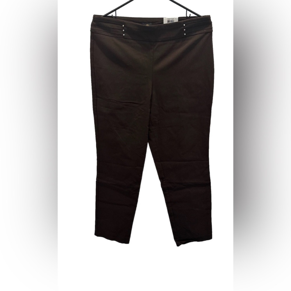 JM Collection Black Rivet Pants